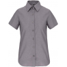 CHEMISE OXFORD MANCHES COURTES FEMME