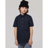 CHEMISE POPELINE MANCHES COURTES ENFANT