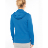 Sweat-shirt zippé capuche femme