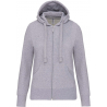 Sweat-shirt zippé capuche femme