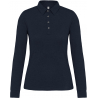 Polo jersey manches longues femme