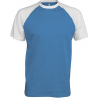 BASE BALL  T-SHIRT BICOLORE MANCHES COURTES