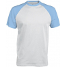 BASE BALL  T-SHIRT BICOLORE MANCHES COURTES