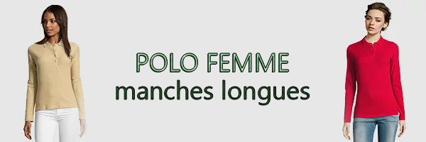 polo femme manches longues