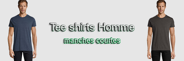 Tee shirt homme manches courtes