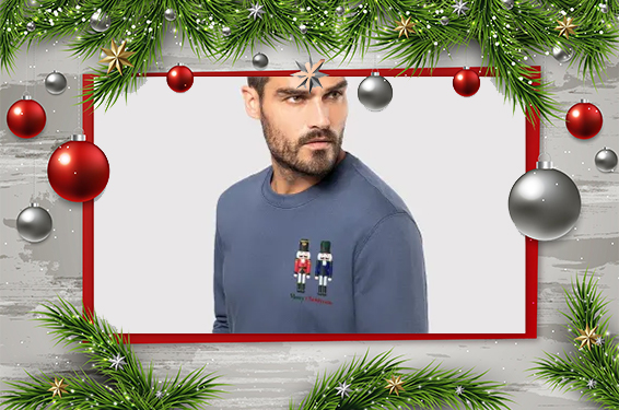 Peluche Renne de Noël - Hauteur 20 cm - Tee-shirt sublimable